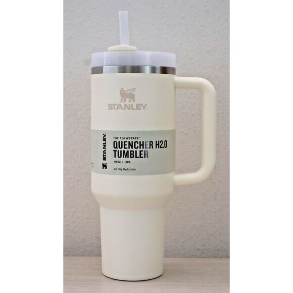 Stanley 40oz Cream The Flowstate Quencher H2.0 Stainless Steel Tumbler - Picture 1 of 11
